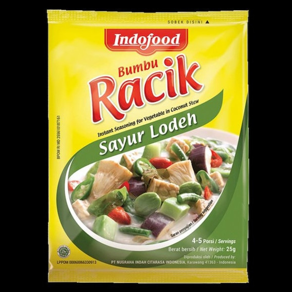 Indofood Racik Sayur Lodeh Curry, 0.88 Oz (Pack of 10)