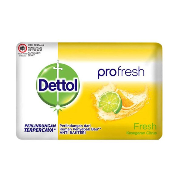 Dettol Fresh Sabun Antibacterial Bar Soap, 105 gram