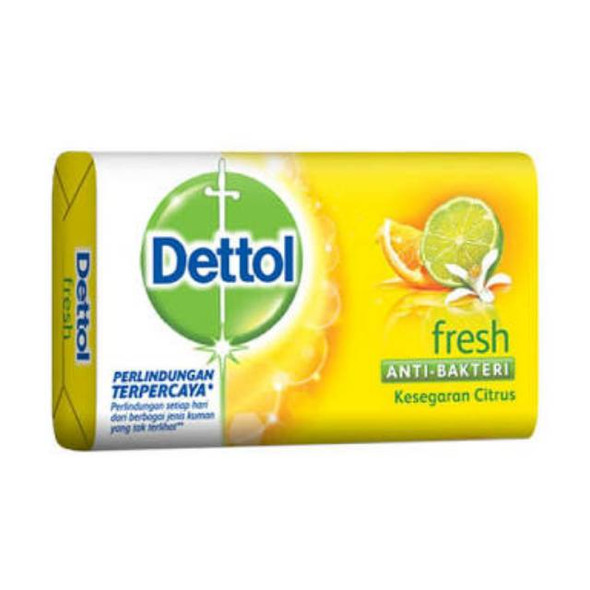 Dettol Fresh Sabun Antibacterial Bar Soap, 105 gram