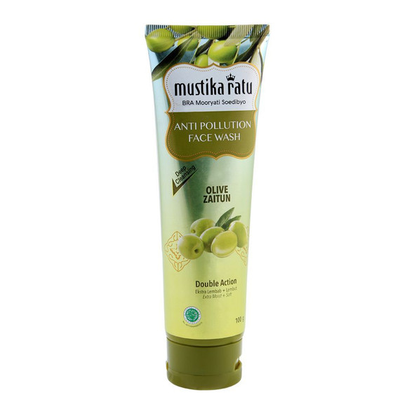 Mustika Ratu Face Wash Olive Zaitun, 100gr