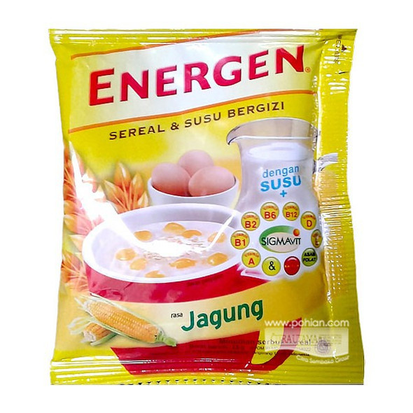 Energen Cereal and Corn Nutritious Milk, 25 gr (0.88 oz)