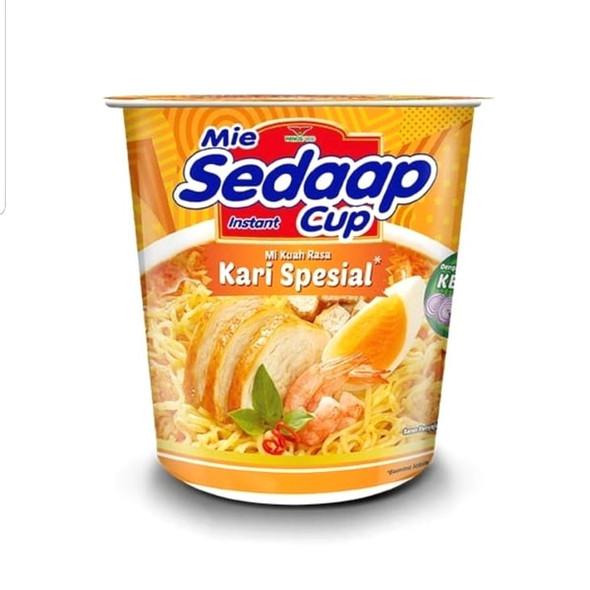 Sedaap Instant Noodle Cup Mi Kari Special, 81 Gram 