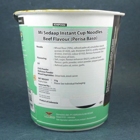 Sedaap Instant Noodle Cup Mi Baso Special , 77 Gram 