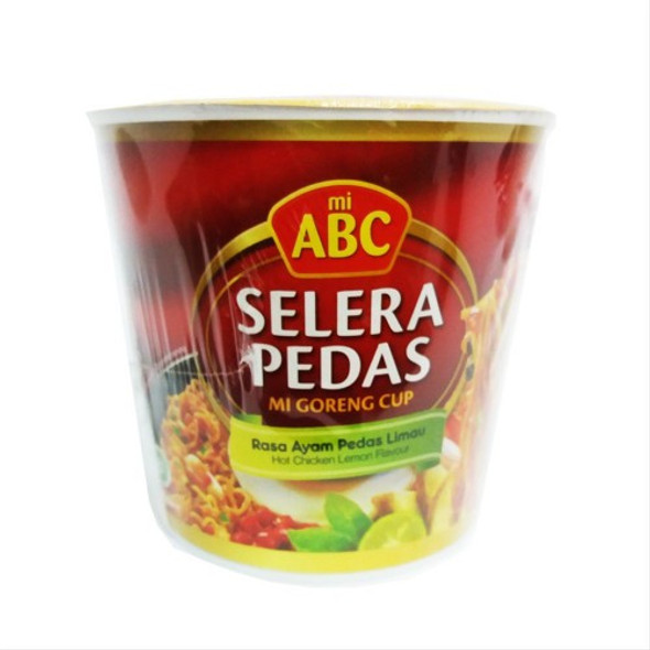 ABC Selera Pedas Instant Noodle Cup Mi Goreng Ayam Pedas Limau, 80 gram