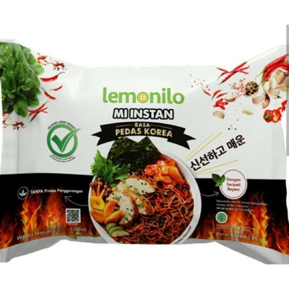 Lemonilo Mie Instant Pedas Korea, 85 gram