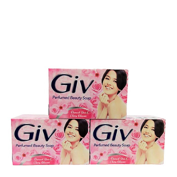 Giv Parfumed Beauty Soap Damask Rose & Cherry Blossom, 76GR 