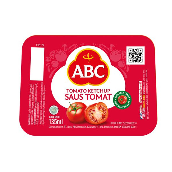 ABC Saus Tomat (Tomato Sauce), 135 Ml - 4.56 fl oz