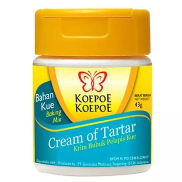 Koepoe-koepoe Cream of Tartar, 43 gr