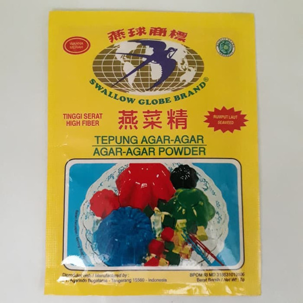 Swallow Globe Tepung Agar-Agar Powder Red Merah, 7gr