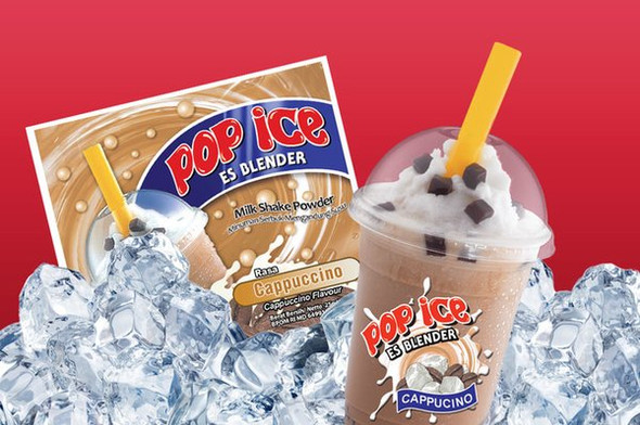 Pop Ice Milk Shake Powder - Cappuccino Flavor, @25 gram (10 sachet)