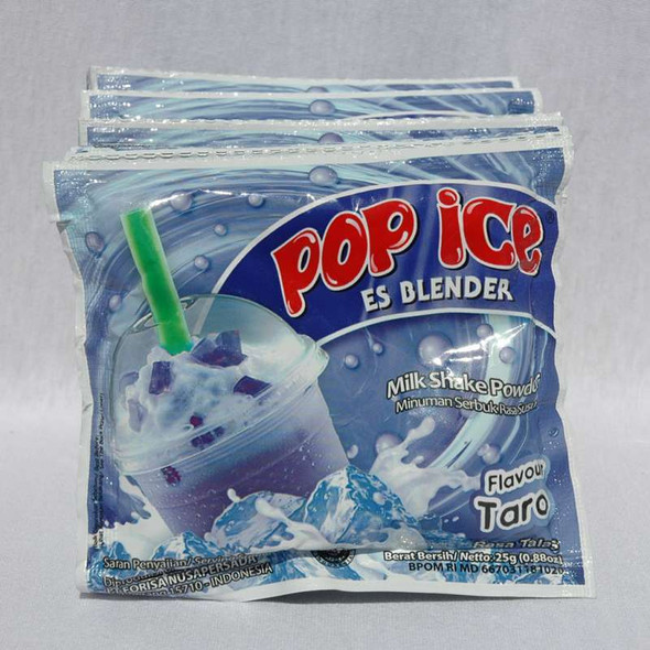 Pop Ice Milk Shake Powder - Taro Flavor, 25 gram (10 sachet)