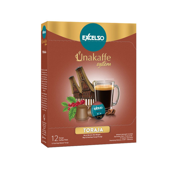 Excelso Unakaffe Toraja - Coffee Pod 12-ct (1 Box)