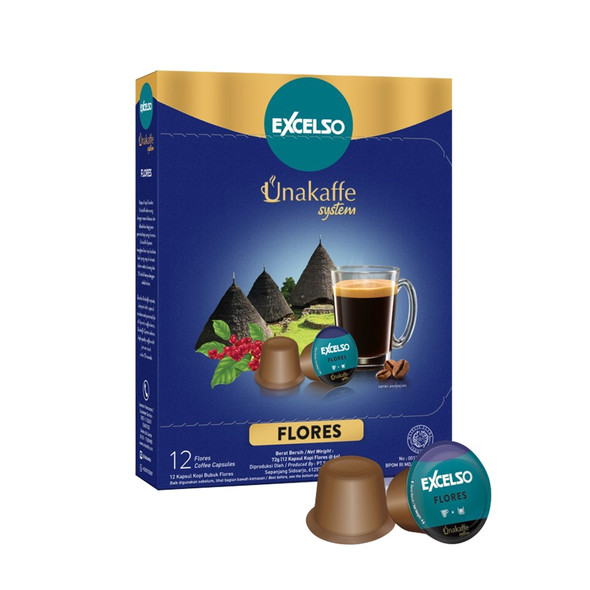 Excelso Unakaffe Flores - Coffee Pod, 12-ct (1 Box)