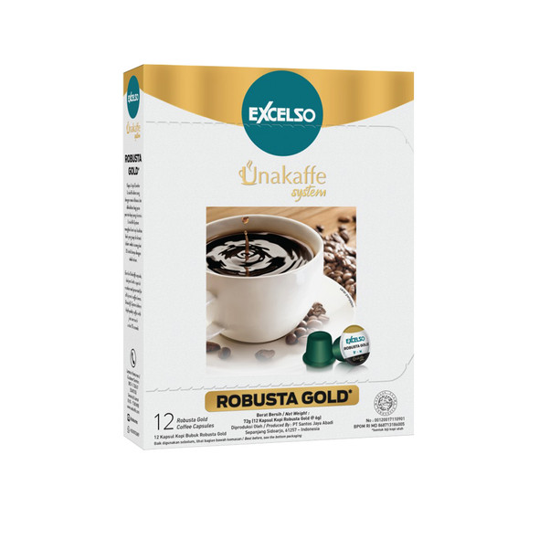 Excelso Unakaffe Robusta Gold - Coffee Pod 12-ct (1 Box)