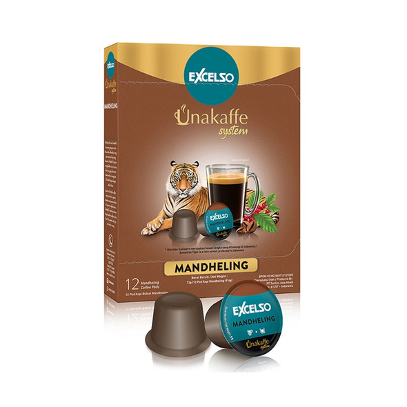 Excelso Unakaffe Mandheling - Coffee Pod, 12-ct (1 Box)