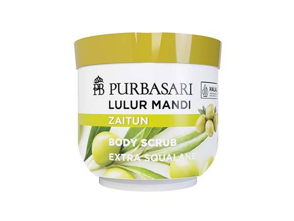 Purbasari Lulur Mandi Zaitun - Body Scrub Olive, 100 gram