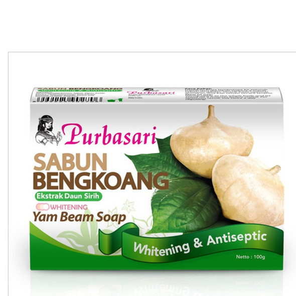 Purbasari Sabun Mandi Bengkoang Daun Sirih - Yam Biem & Betel Leaf  Bar Soap, 90 Gram