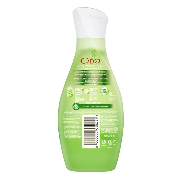 Citra Fresh White UV Body Gel, 230 ml
