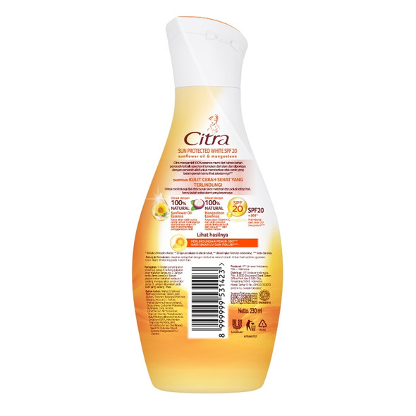 Citra Sun Protected White SPF 20 Body Lotion, 230 ml