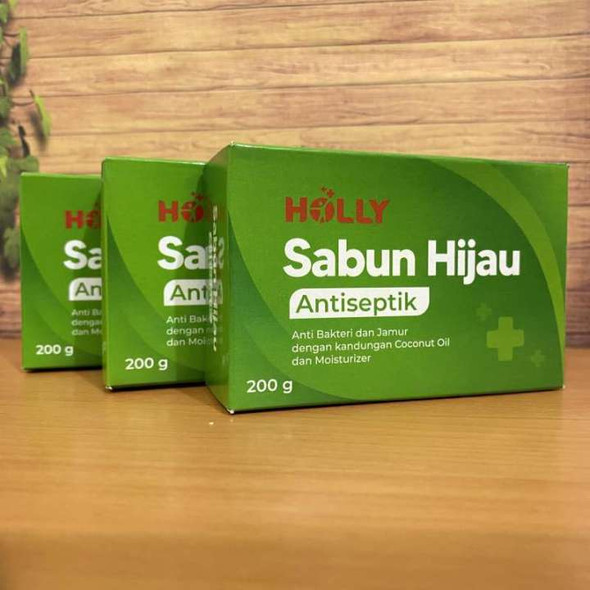 Holly Sabun Hijau Green Soap Antiseptic, 200 Gram