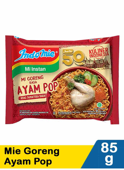 Indomie Mie Goreng Ayam Pop, 85gram