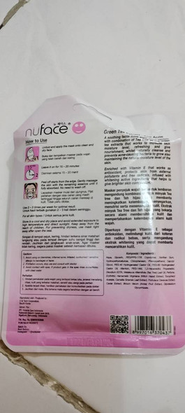 Nuface Facial Mask Anti Acne, 23 ml