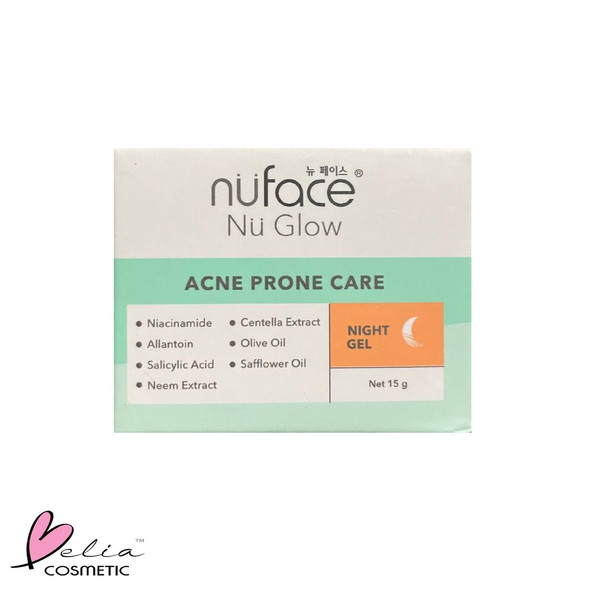 Nuface Nu Glow Acne Prone Care Night Gel, 15gr