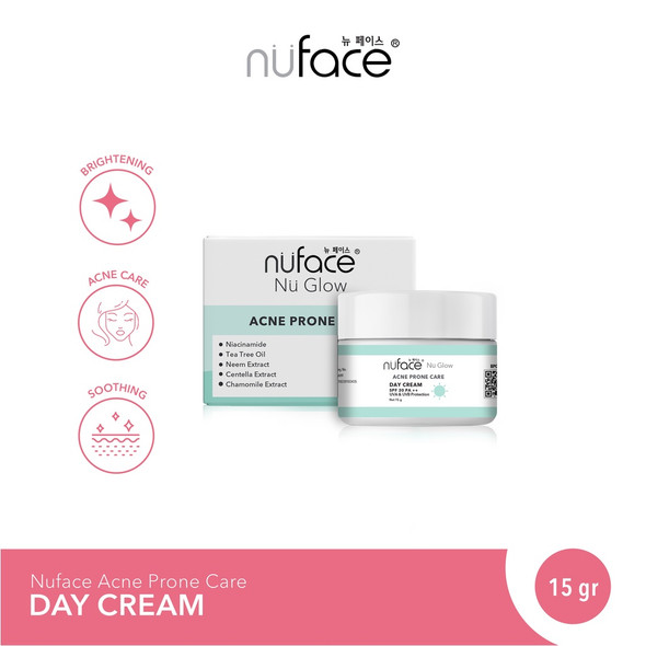 Nuface Nu Glow Acne Prone Care Day Cream, 15 gr