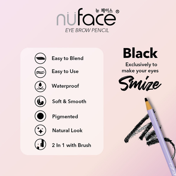 Nuface Eyebrow Pencil - Black