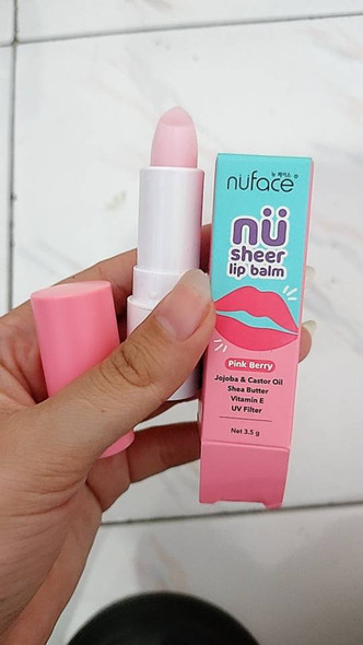 Nuface Nu Sheer Lip Balm Pink Berry, 3.5gr