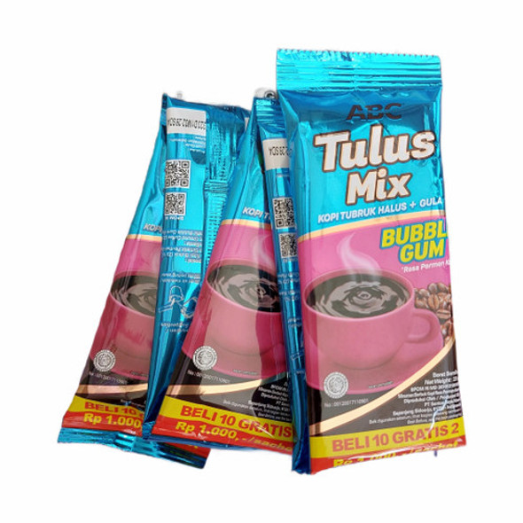 ABC Tulus Mix Bubble Gum, 230gr (10Sachet @23gr) 