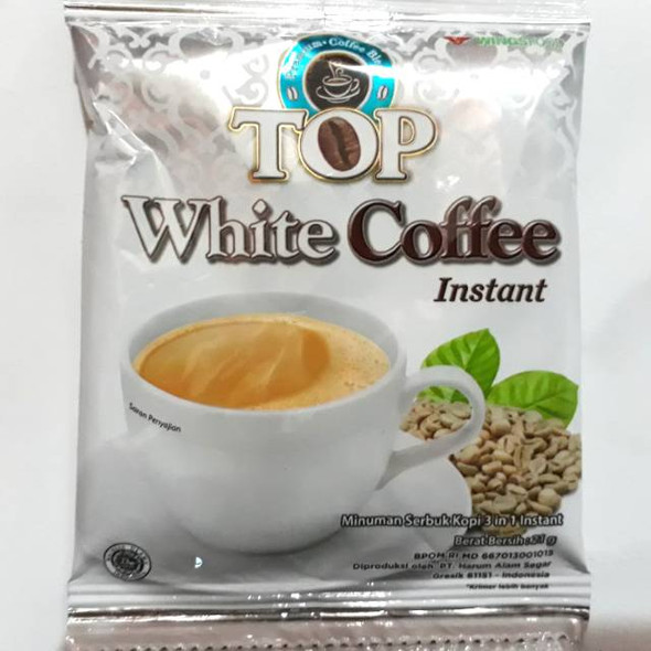 Top Kopi Instant White Coffee Sachets, 210gram (10 sachets @21gram)