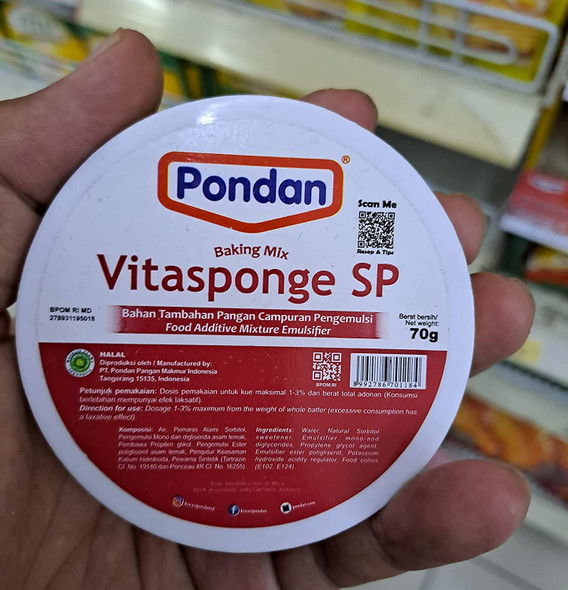 Pondan Vitasponge SP Baking Mix Emulsifier, 70 Gram