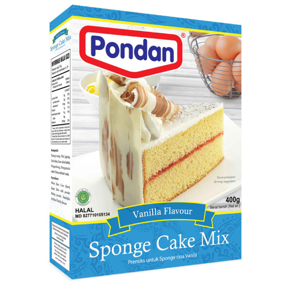 Pondan Sponge Cake Mix Vanilla 400gr