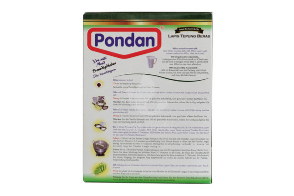 Pondan Rice Flour Layer Cake Mix (Lapis Tepung Beras), 400gr