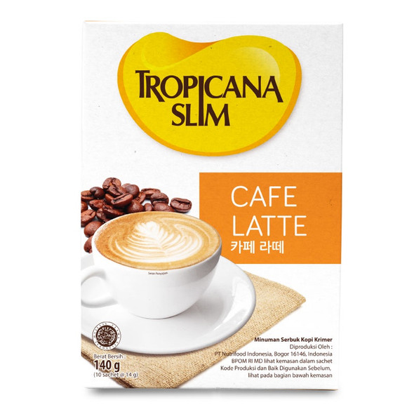 Tropicana Slim Cafe Latte, 140 gram