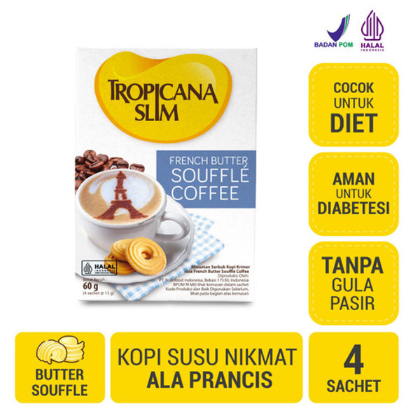 Tropicana Slim French Butter Soufflé Coffee, 60gr