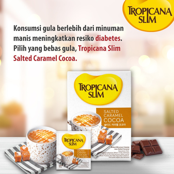 Tropicana Slim Salted Caramel Cocoa, 60gr