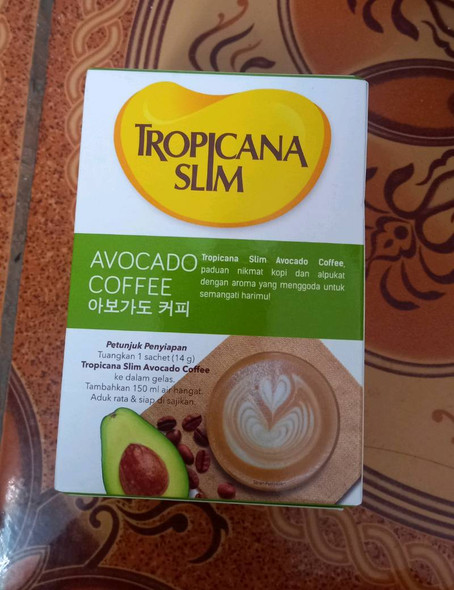 Tropicana Slim Avocado Coffee, 56gram ( 4x14gr)
