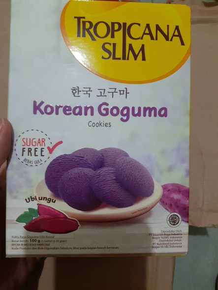 Tropicana Slim Cookies Korean Gogum, 100gram