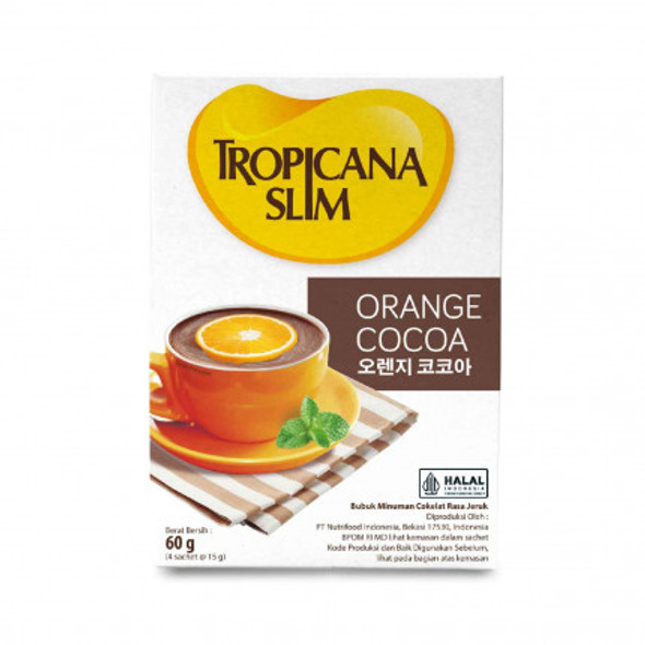Tropicana Slim Orange Cocoa, 60gram ( 4ct @ 15gr)