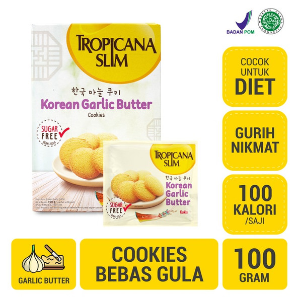 Tropicana Slim Korean Garlic Butter Cookies, 100 gr