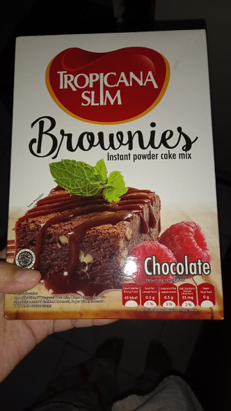 Tropicana Slim Brownies Instant Powder Cake Mix, 230 gr