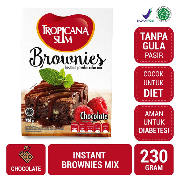 Tropicana Slim Brownies Instant Powder Cake Mix 230 g