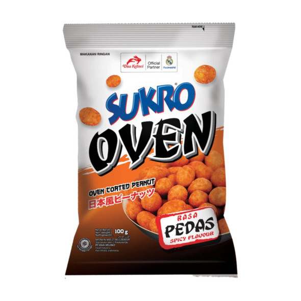 Dua Kelinci Kacang Sukro Oven Rasa Pedas, 100 gram