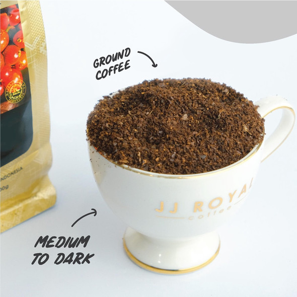 JJ Royal Coffee Flores Arabica Ground, 200 gram