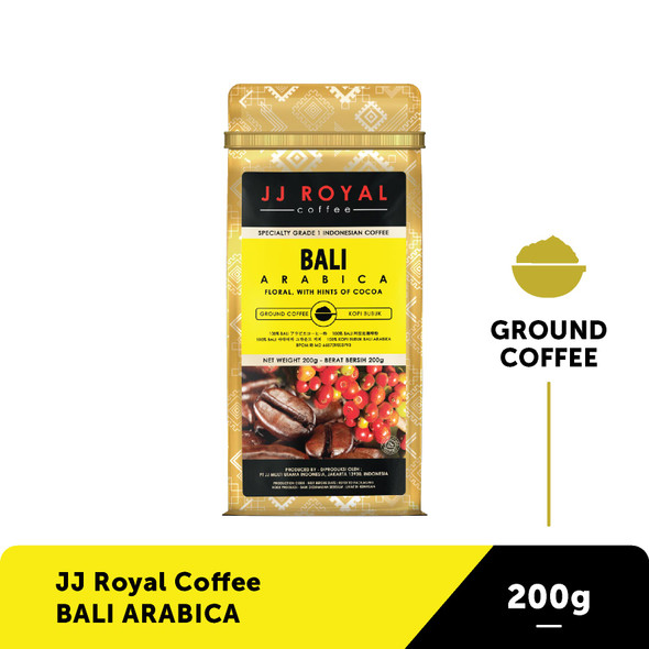 JJ Royal Coffee Bali Arabica Ground, 200 gram