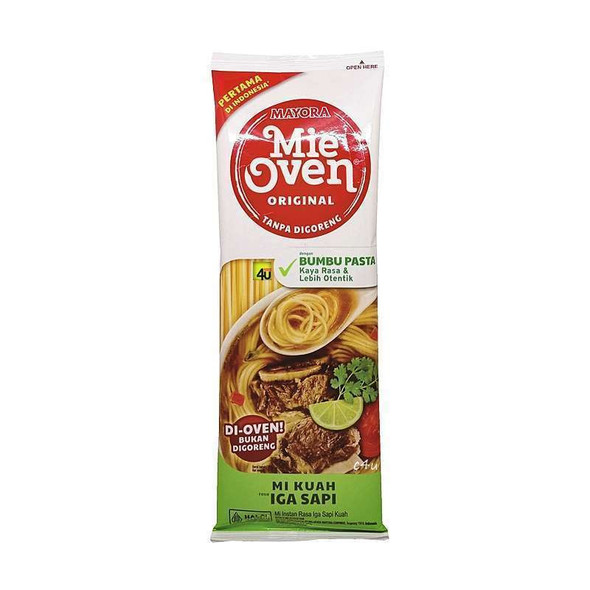 Mie Oven Mi Kuah Rasa Iga Sapi, 71gram (Pack of 5)