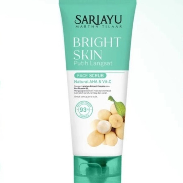 Sariayu Bright Skin Putih Langsat Face Scrub, 75 gr