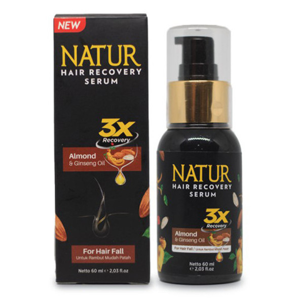 Natur Hair Recovery Serum Almond & Ginseng Oil 60 ml